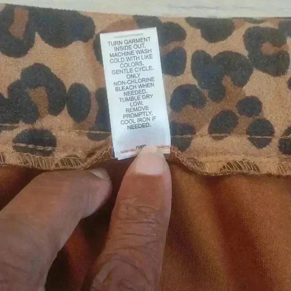 Cato Women Cheetah Print Faux Suede Skirt Size XS - Picture 8 of 8